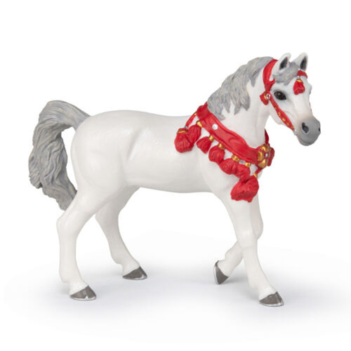 Hra/Hračka Arabský kůň bílý s červenou ohlávkou 