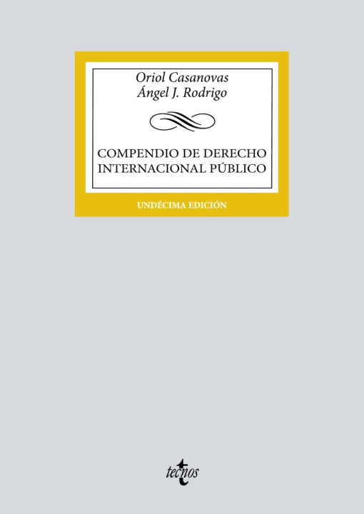 Kniha Compendio de Derecho Internacional Público ORIOL CASANOVAS