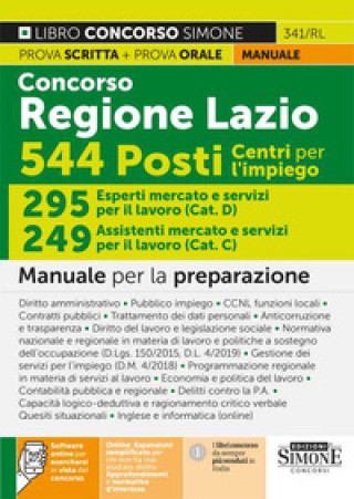 Könyv Concorso Regione Lazio. 544 posti Centri per l'impiego 
