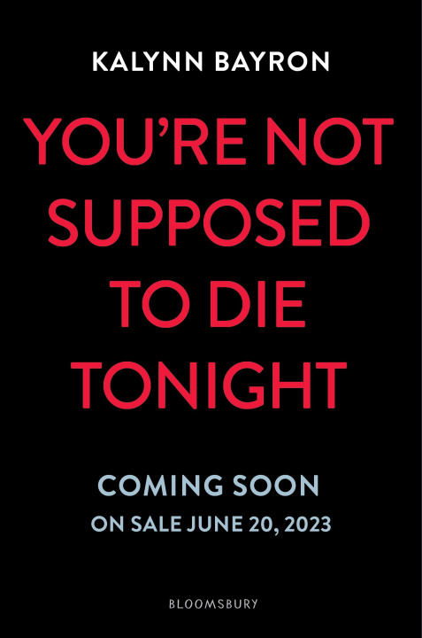 Книга You're Not Supposed to Die Tonight 