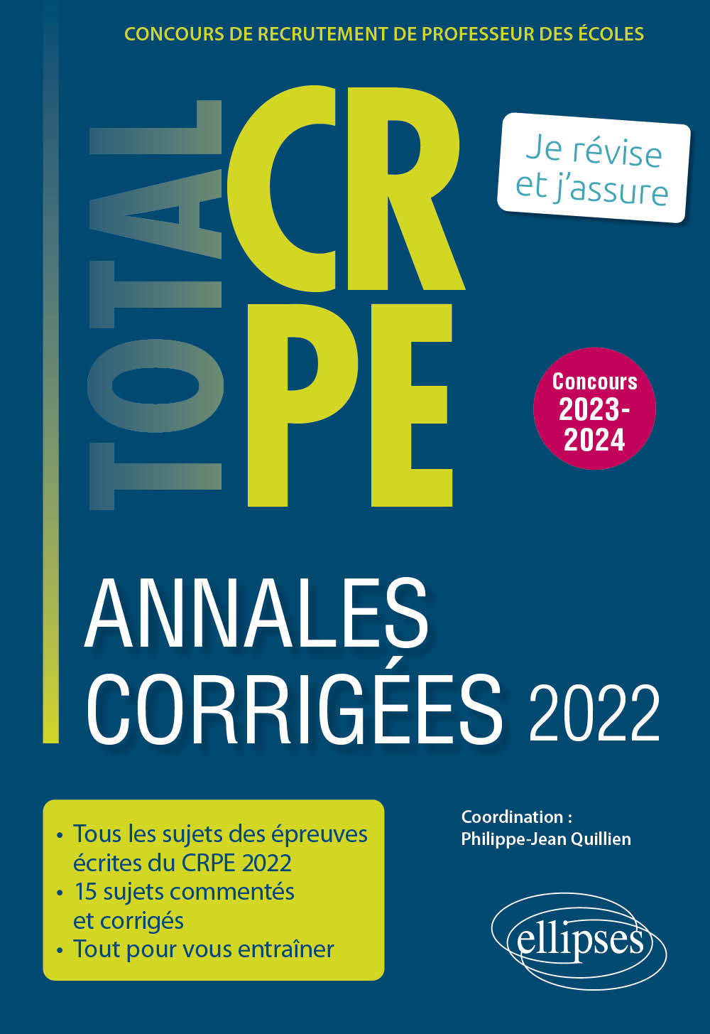 Kniha Annales corrigées du CRPE 2022 Quillien