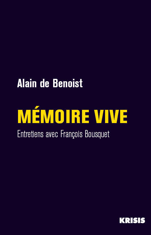 Book Mémoire vive De Benoist