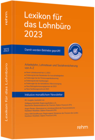 Carte Lexikon für das Lohnbüro 2023 Jürgen Plenker