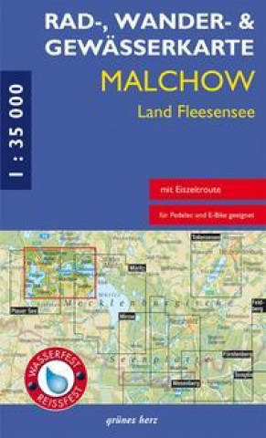 Drucksachen Rad-, Wander- und Gewässerkarte Malchow, Land Fleesensee 