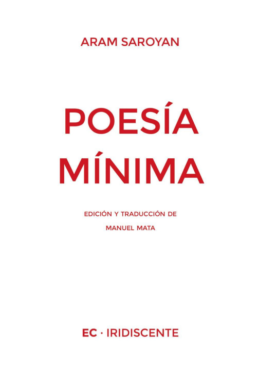 Knjiga Poesía Mínima Saroyan