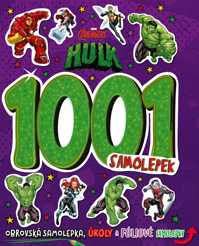 Kniha Marvel Avengers Hulk 1001 samolepek 