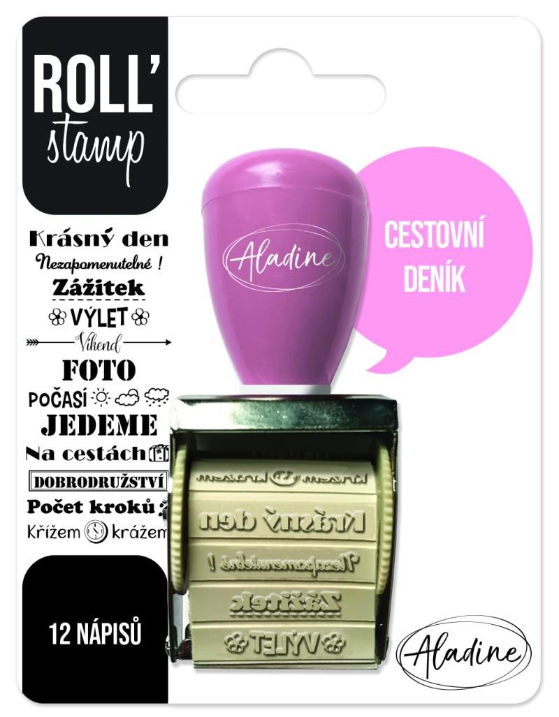 Papírszerek Aladine RollStamp textová - Cestovní deník 