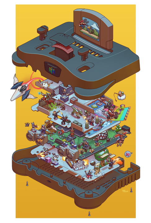 Carte L'Histoire de la Nintendo 64 Hellio