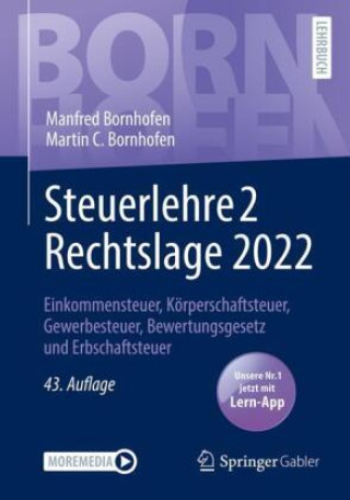 Książka Steuerlehre 2 Rechtslage 2022 Martin C. Bornhofen