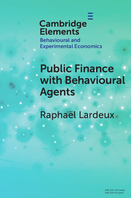 Kniha Public Finance with Behavioural Agents Raphaël Lardeux