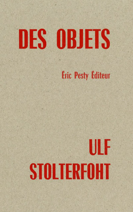 Kniha Des objets Ulf STOLTERFOHT