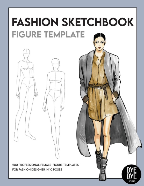 Книга Fashion Sketchbook Female Figure Template 
