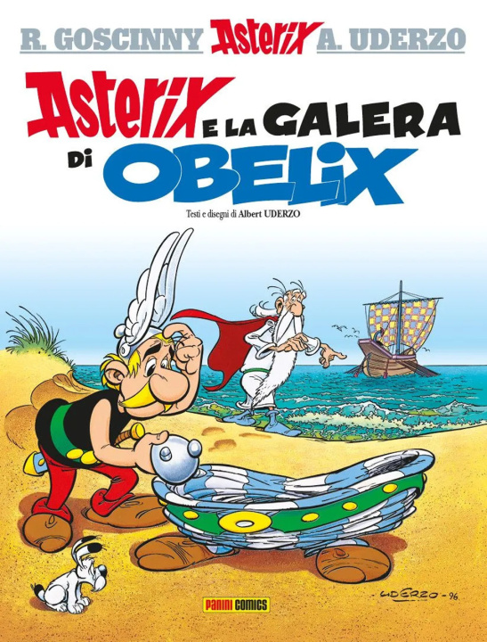 Książka Asterix e la galera di Obelix René Goscinny