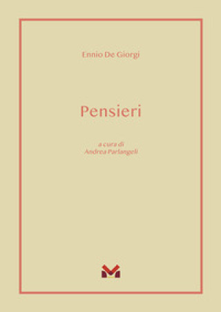 Kniha Pensieri Ennio De Giorgi