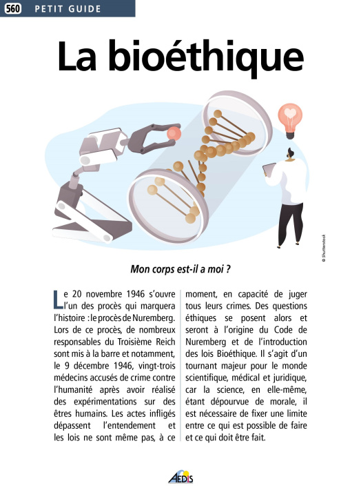Kniha La bioéthique 