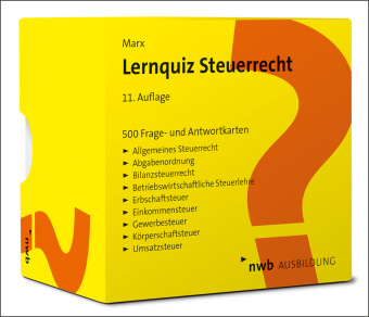 Könyv Lernquiz Steuerrecht 