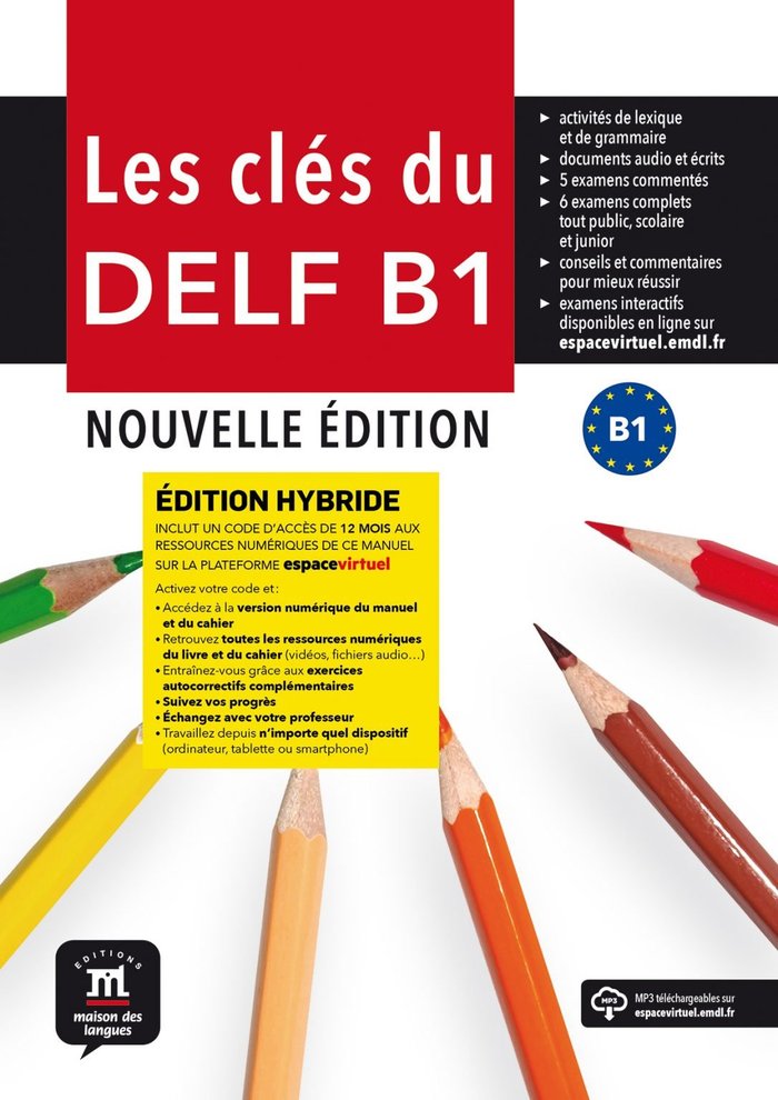 Книга Les cles du delf b1 nouvelle edition hybride - livre de l'eleve 