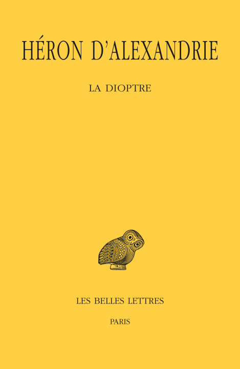 Knjiga La Dioptre Héron d'Alexandrie