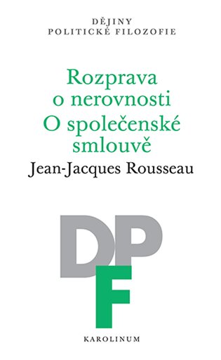Kniha Rozprava o nerovnosti / O společenské smlouvě Jean-Jacques Rousseau