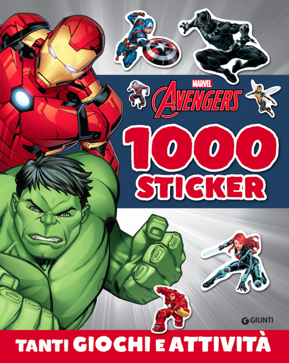 Kniha 1000 stickers Marvel Avengers 