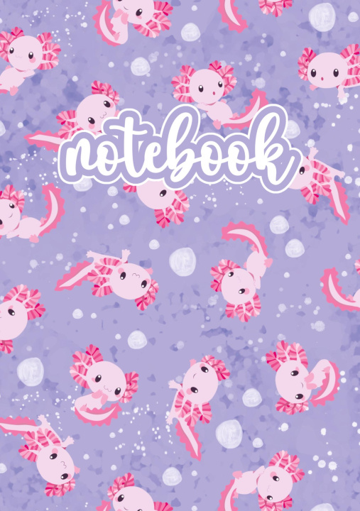 Kniha Axolotl Notebook Rosa/Lila 