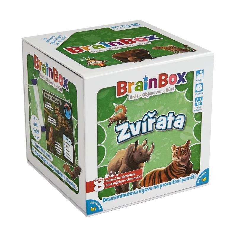 Hra/Hračka BrainBox - zvířata (postřehová a vědomostní hra) 