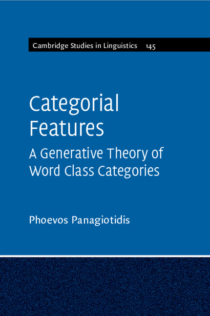 Boek Categorial Features Phoevos Panagiotidis