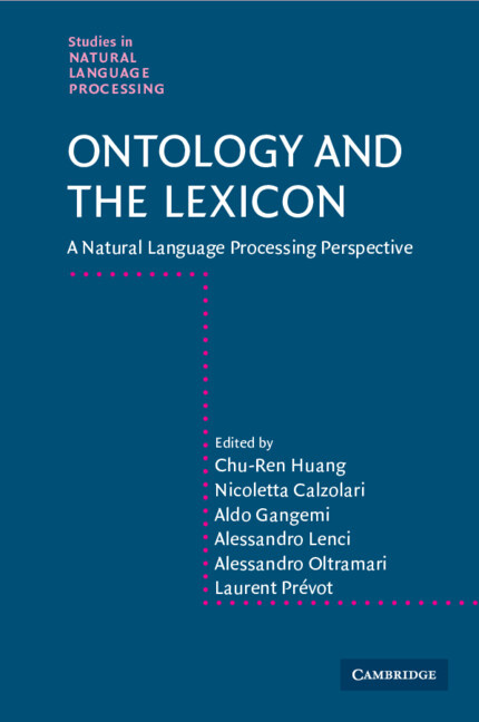 Könyv Ontology and the Lexicon Chu-ren Huang