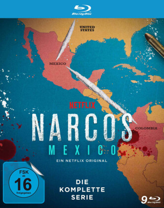 Videoclip NARCOS: MEXICO - Die komplette Serie. Staffel.1-3, 9 Blu-ray (Limited Edition) Andrés Baiz