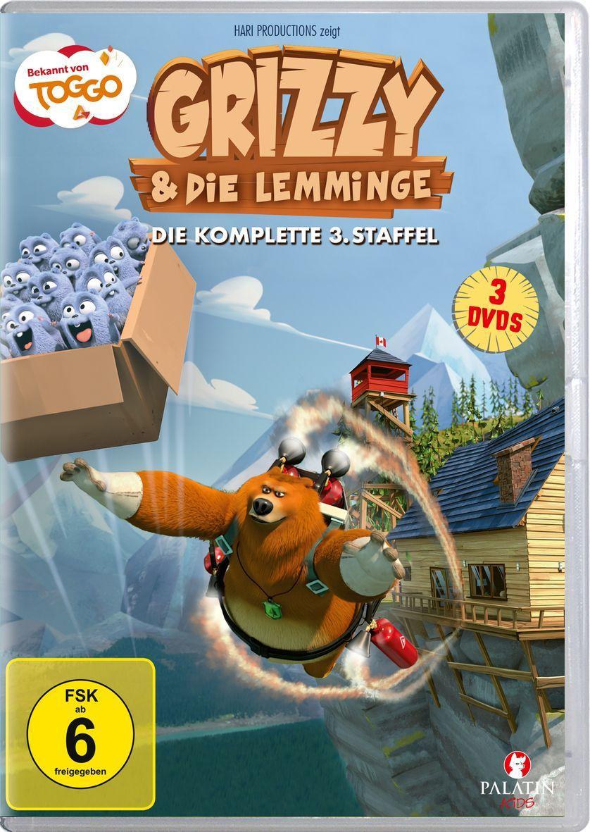 Video Grizzy und die Lemminge. Staffel.3, 3 DVD 