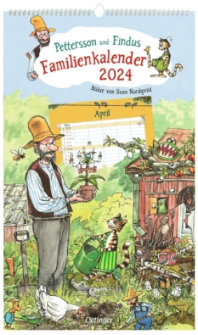 Calendar / Agendă Pettersson und Findus Familienkalender 2024 Sven Nordqvist