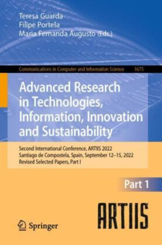 Knjiga Advanced Research in Technologies, Information, Innovation and Sustainability Teresa Guarda