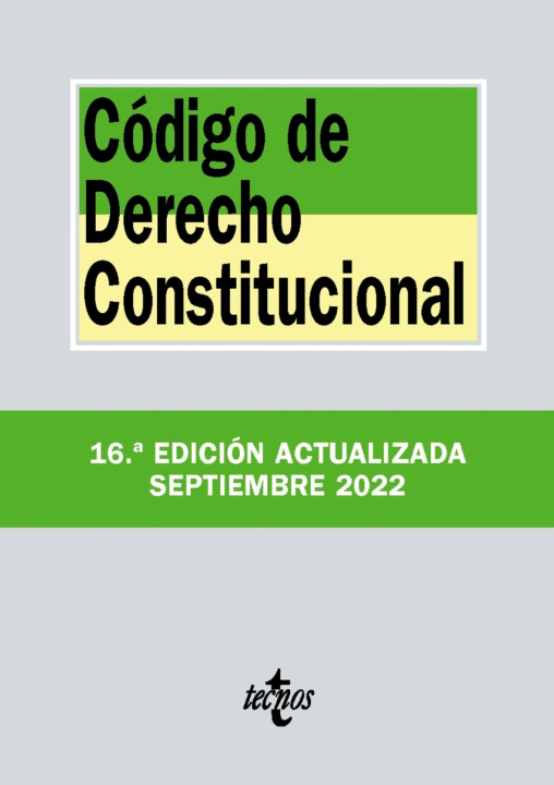 Knjiga Código de Derecho Constitucional EDITORIAL TECNOS