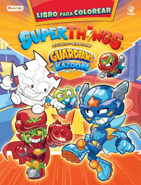 Carte Libro para colorear Superthings Guardians of Kazoom - España 