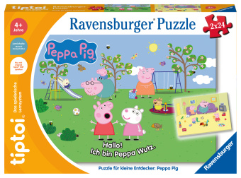 Joc / Jucărie Ravensburger tiptoi Puzzle 00163 Puzzle für kleine Entdecker: Peppa Pig, Kinderpuzzle für Kinder ab 4 Jahren, für 1 Spieler 