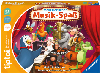 Hra/Hračka Ravensburger tiptoi Spiel 00169 Mein tierischer Musik-Spaß, Lernspiel für 1-4 Kinder von 3-5 Jahren Kai Haferkamp
