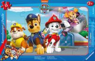 Játék Ravensburger Kinderpuzzle 05681 - Vier mutige Retter - 15 Teile PAW Patrol Rahmenpuzzle für Kinder ab 3 Jahren 