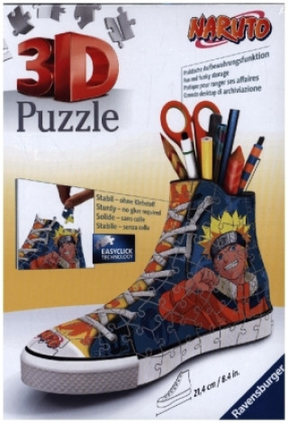 Játék Ravensburger 3D Puzzle 11543 Sneaker Naruto - Praktischer Stiftehalter - 108 Teile - Schreibtisch-Organizer für Kinder ab 8 Jahren 