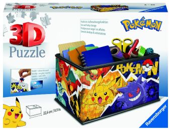Játék Ravensburger 3D Puzzle 11546 - Aufbewahrungsbox Pokémon - 216 Teile - Praktischer Organizer für Pokémon Fans ab 8 Jahren 