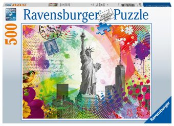 Gra/Zabawka Ravensburger Puzzle 17379 Postkarte aus New York - 500 Teile Puzzle für Erwachsene und Kinder ab 12 Jahren 