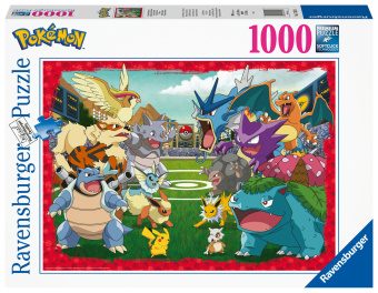 Játék Ravensburger Puzzle 17453 - Pokémon Kräftemessen - 1000 Teile Pokémon Puzzle für Erwachsene und Kinder ab 14 Jahren 