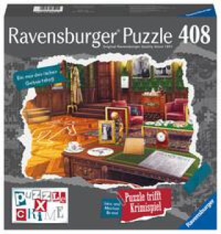 Játék Ravensburger Puzzle X Crime - Ein mörderischer Geburtstag - 408 Teile Puzzle-Krimispiel für 1-4 Spieler 