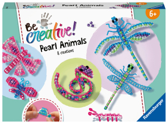 Game/Toy Ravensburger 18247 BeCreative Pearl Animals fädeln, DIY für Kinder ab 6 Jahren 