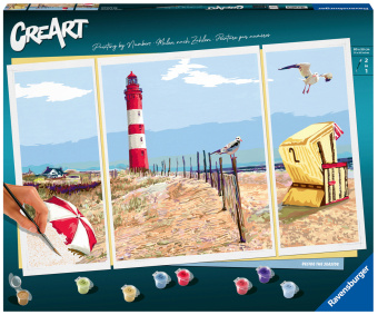 Gra/Zabawka Ravensburger CreArt - Malen nach Zahlen 20277 - Beside the Seaside - ab 14 Jahren 