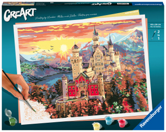 Gra/Zabawka Ravensburger CreArt - Malen nach Zahlen 20278 - Fairytale Castle - ab 14 Jahren 