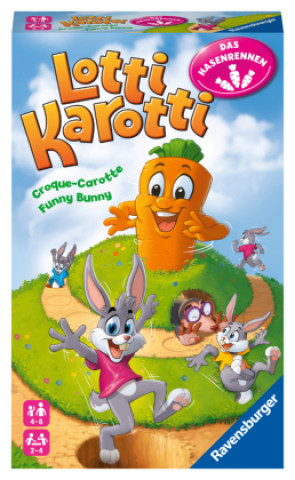 Hra/Hračka Ravensburger 20962 - Lotti Karotti, das Hasenrennen - Mitbringspiel für Kinder und Familien ab 4 Jahren 