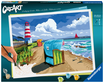 Gra/Zabawka Ravensburger CreArt - Malen nach Zahlen 23547 - Holiday on the Baltic Sea - ab 14 Jahren 