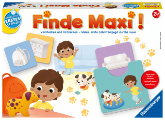 Game/Toy Ravensburger 24737 - Finde Maxi! - Lernspiel für Kinder ab 2,5 Jahren, Spielend Erstes Lernen für 1-2 Spieler Rosie Roberson