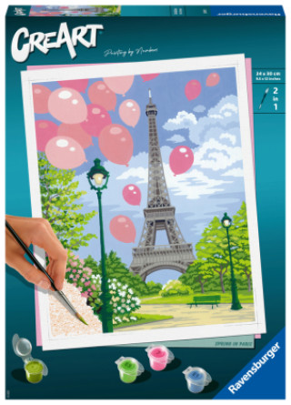 Jeu/jouet Ravensburger Malen nach Zahlen 28992 - Spring in Paris - ab 12 Jahren 