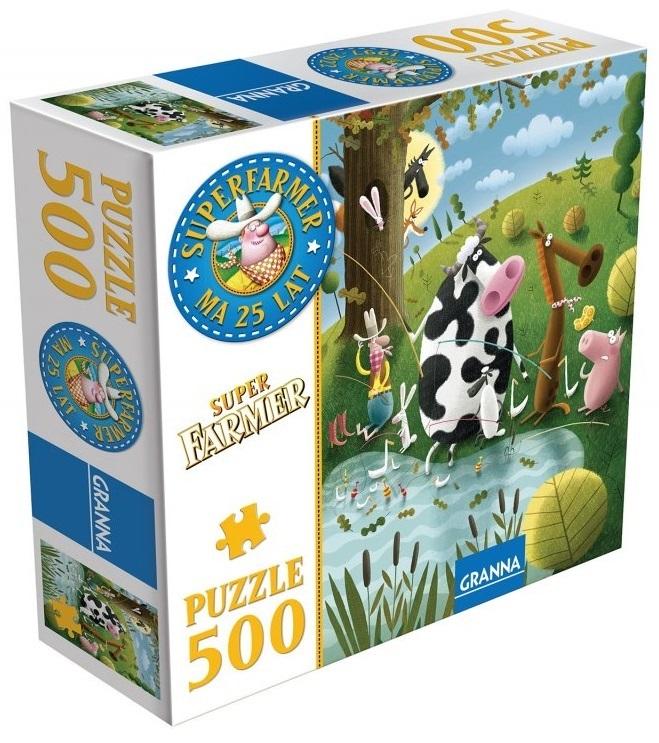 Könyv Superfarmer. Puzzle 500 el 